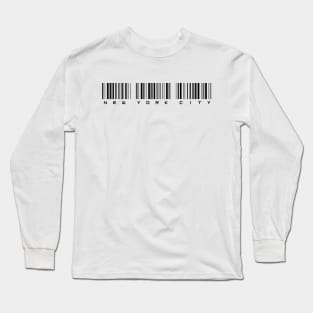 New York City - BARCODE Long Sleeve T-Shirt